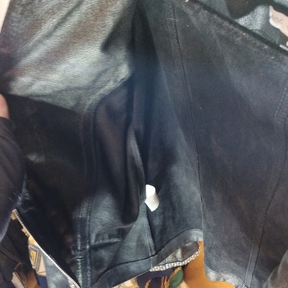 Black and Silver Blazer with Embellishments Large - Picture 5 of 7